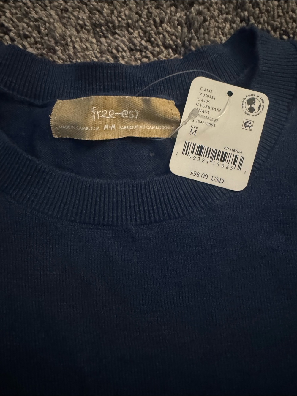 Free People Navy Knit Skirt Set - Picture 5 of 5